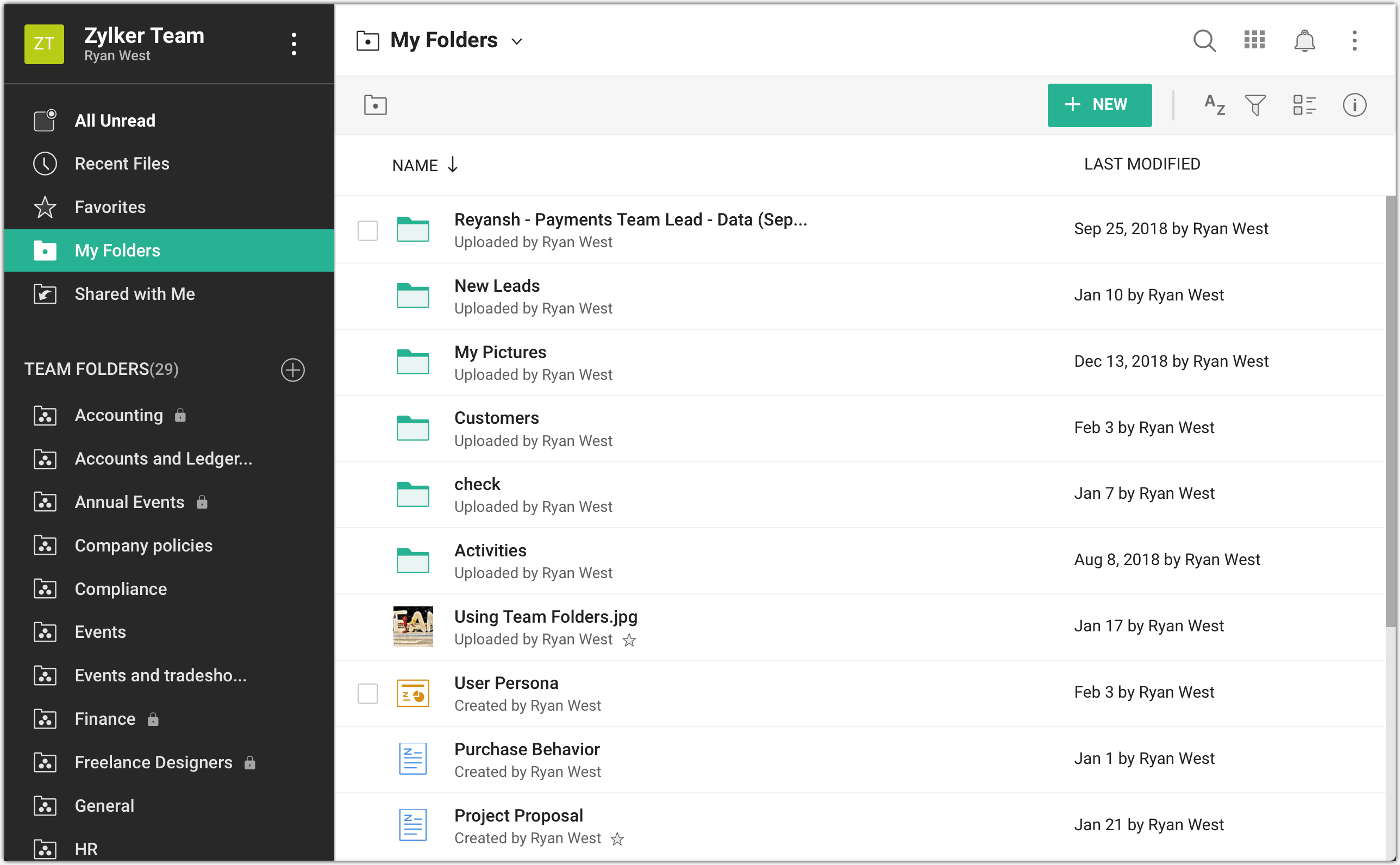 Zoho WorkDrive Folder Structure and Migration Oman